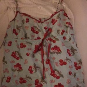 Nick and Nora pj cherry top 🍒